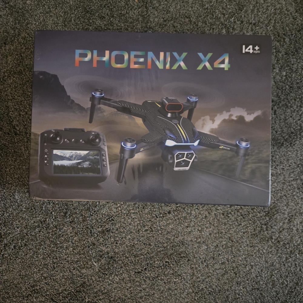 Phoenix X4 Black and Blue Drone